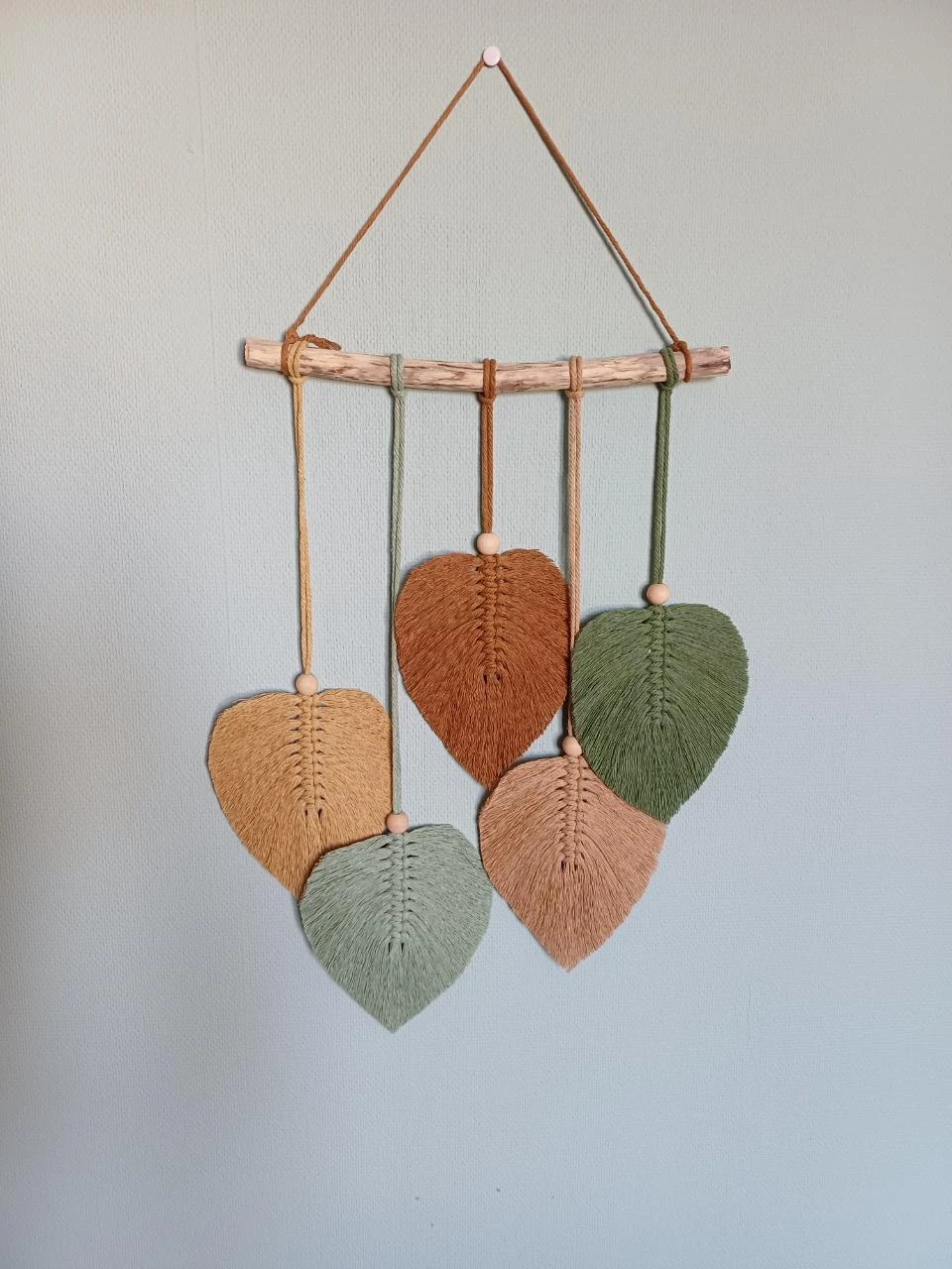 Decoration murale en macrame